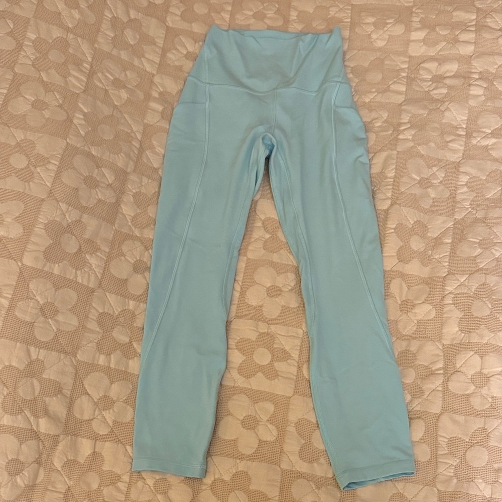 Lululemon Light Blue High-Waisted Leggings
